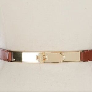 Lauren Ralph Lauren Gold and Brown Belt